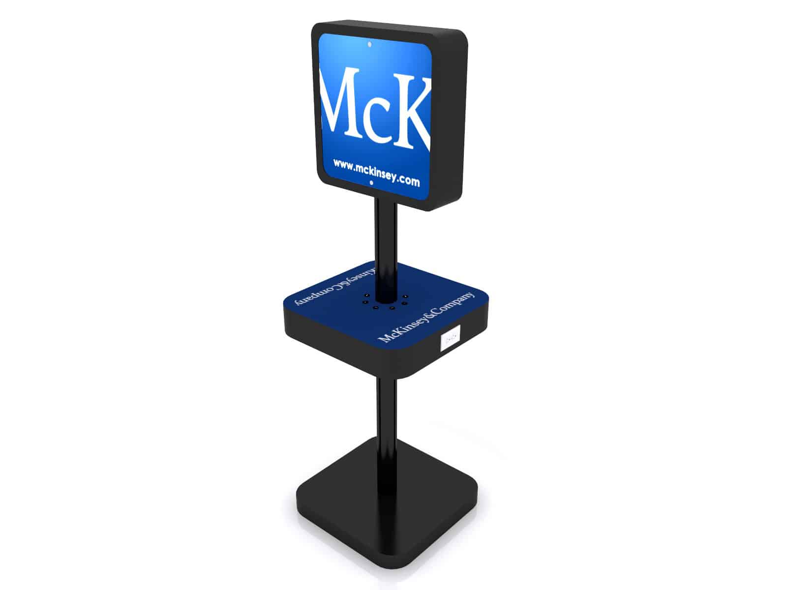 black square sign charging station