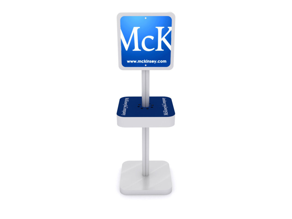 square sign charging station