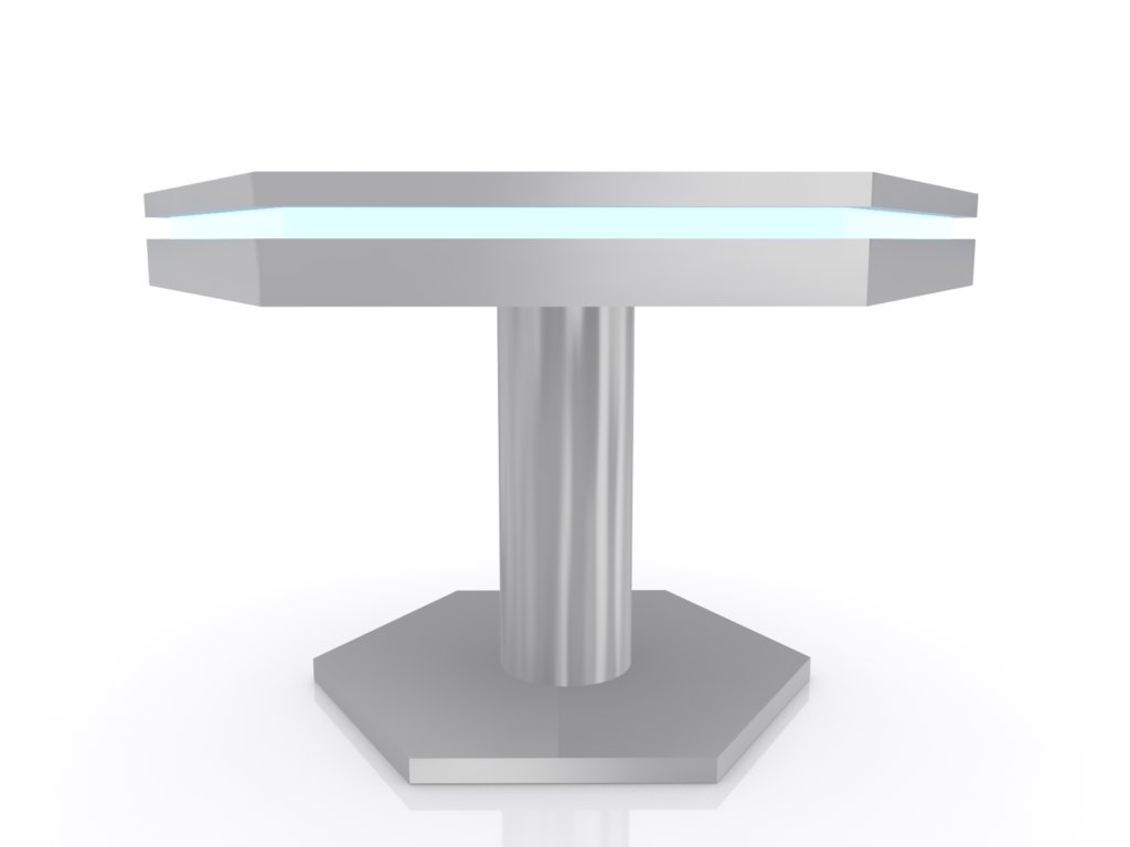 led hexagon table