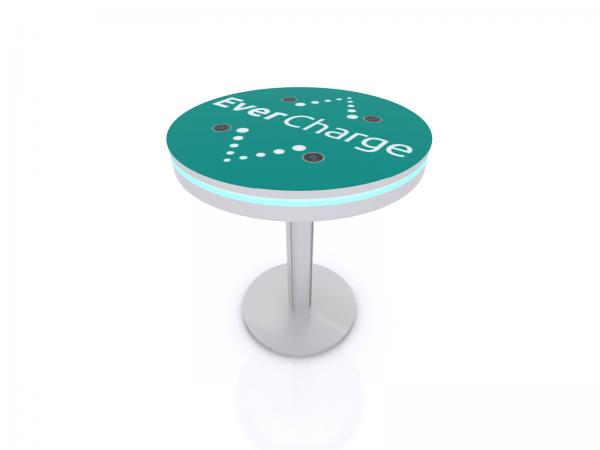 Table with phone charging