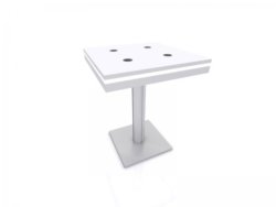 white square wireless charging tables