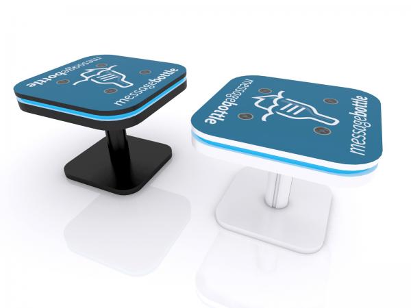 Black Rounded Square Wireless Charging Table