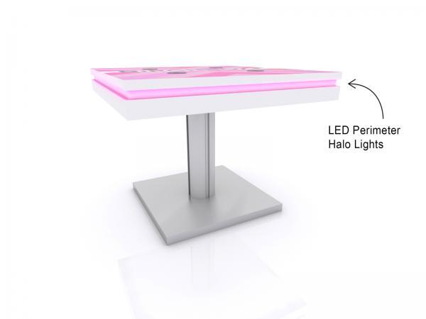 LED lights on Square Wireless Charging Table