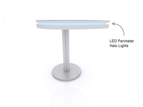 led lights on teardrop table
