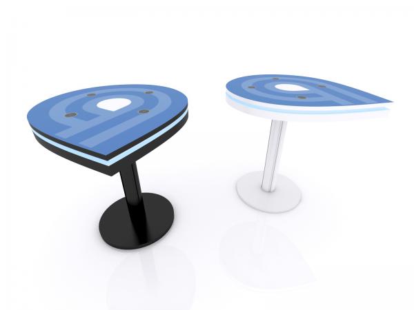 black teardrop charging table