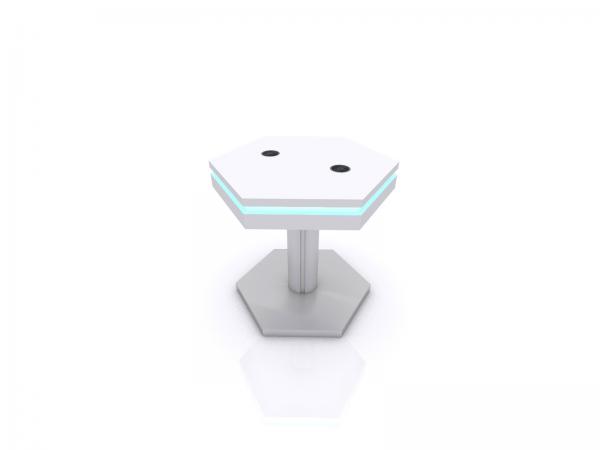 white hexagon charging table