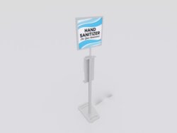 Purell Hand Sanitizer Stand with Topper Sign
