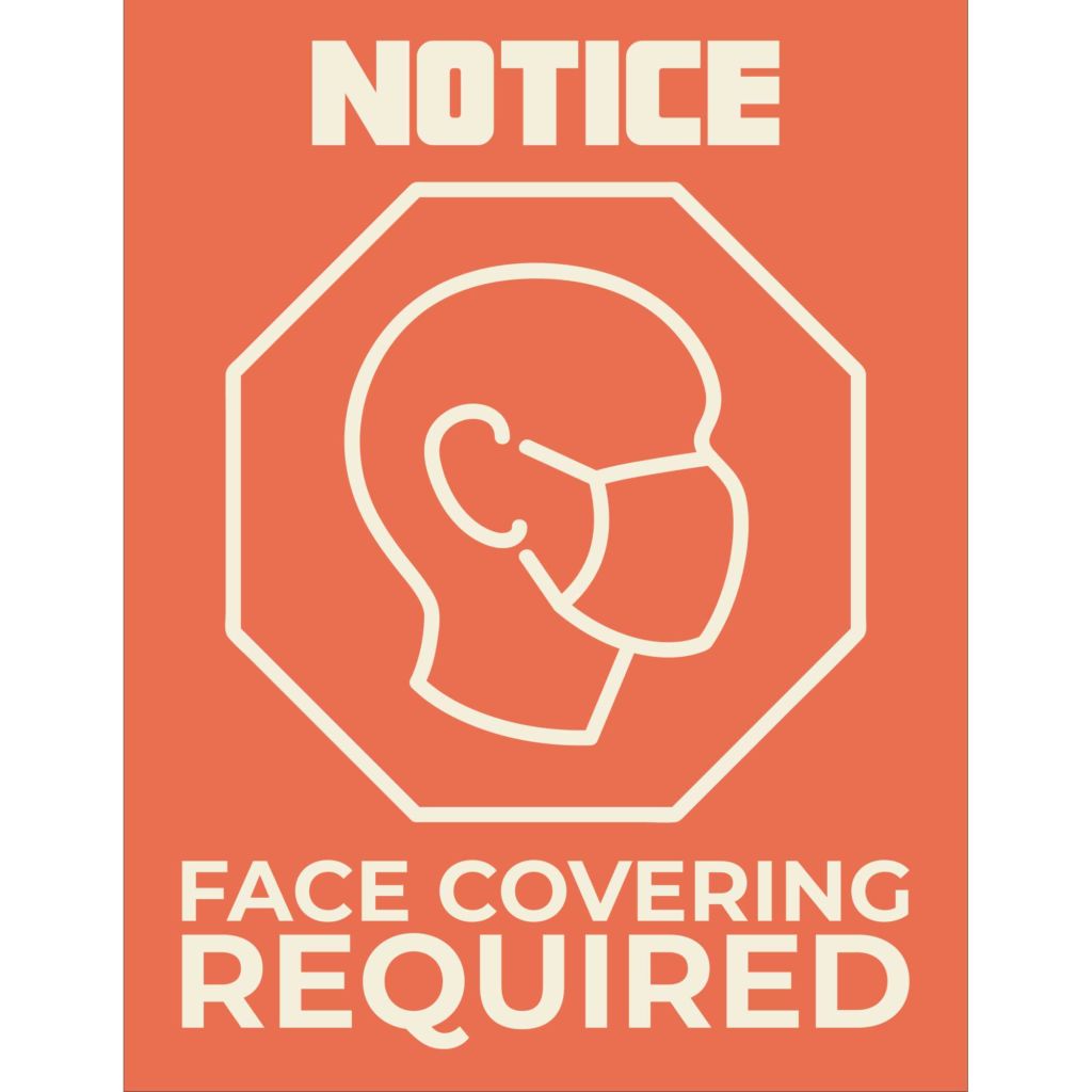 Notice - Face Covering Required Floor Decal