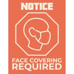 Notice - Face Covering Required Floor Decal