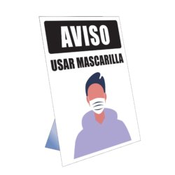 Aviso – Usar Mascarilla Table Top Sign