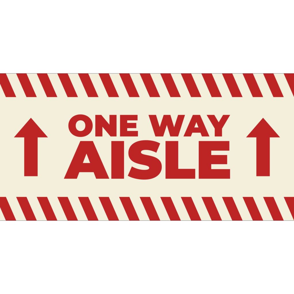 One Way Aisle Poster