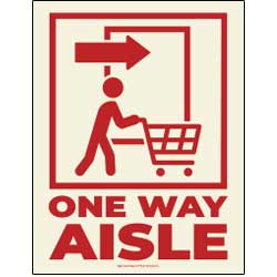 one way aisle