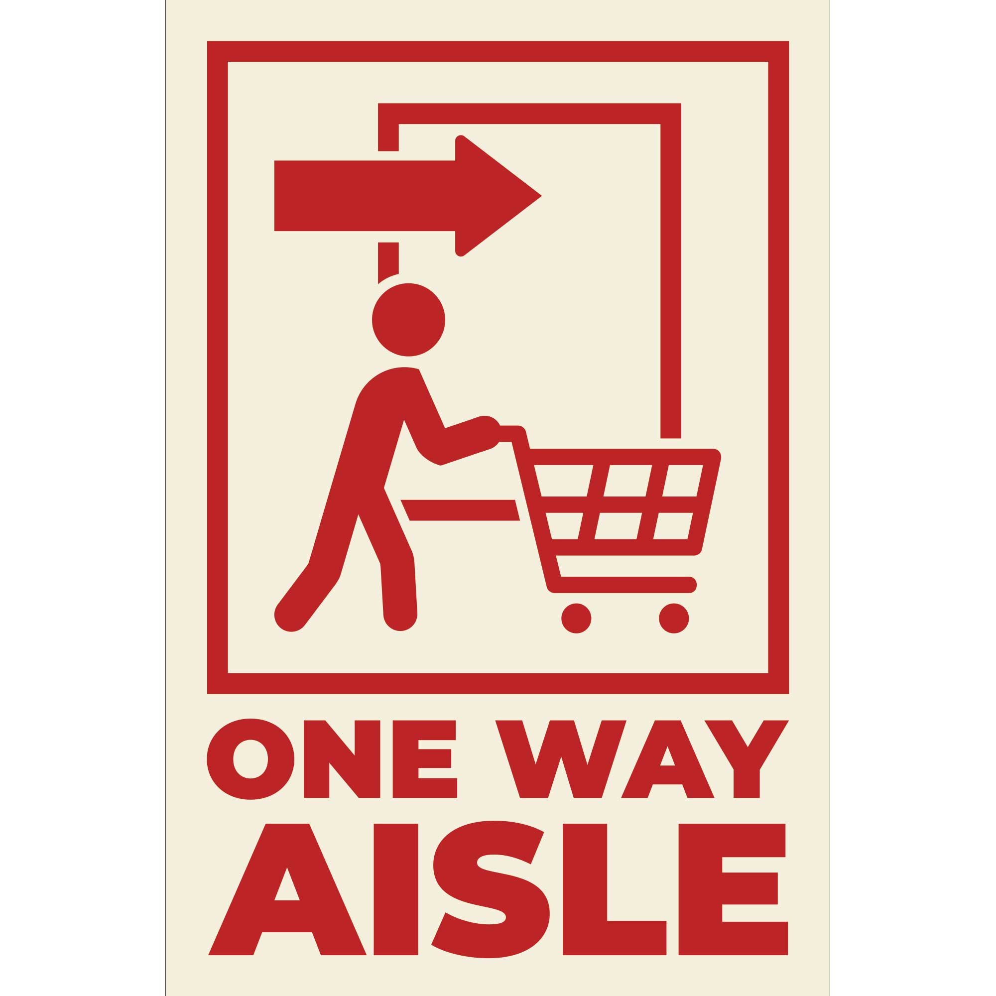 Custom Aisle Floor Sign Creative Safety Supply - Bank2home.com