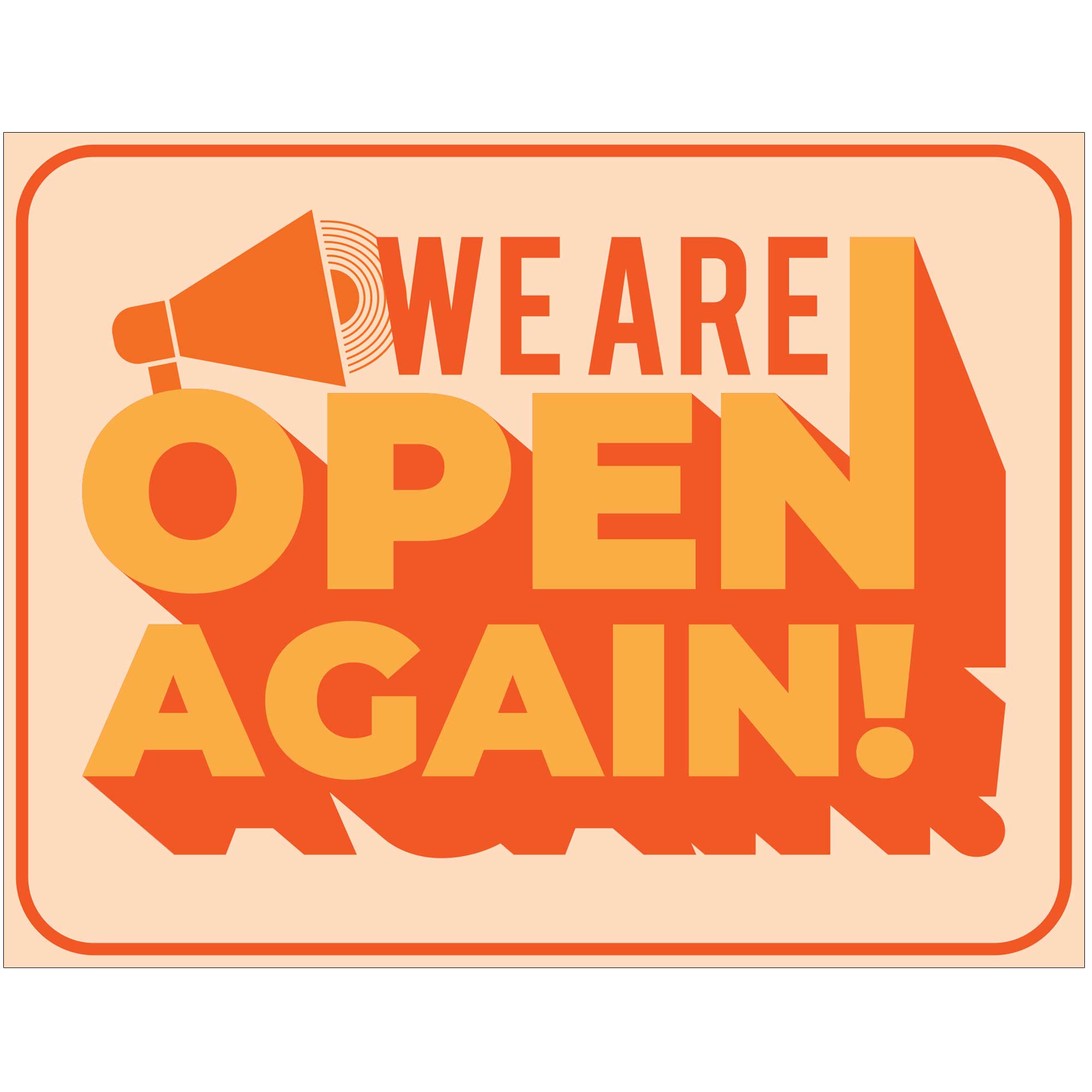 We Are Open Again Poster