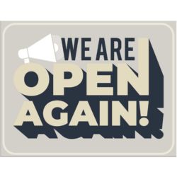 We Are Open Again Poster