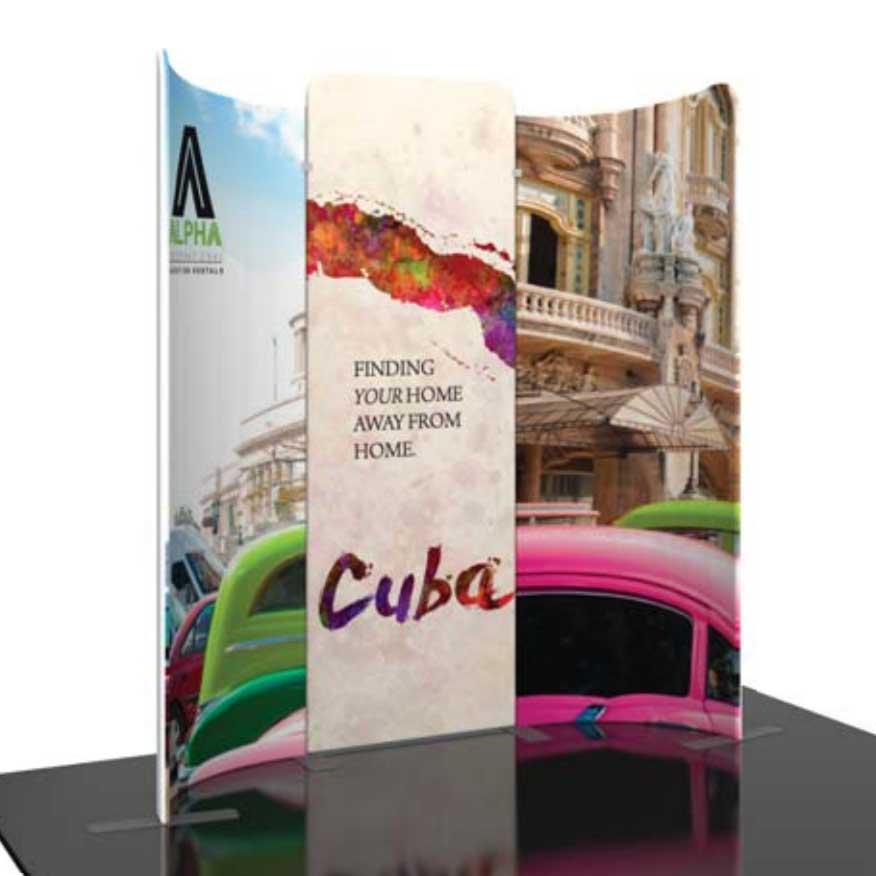 Orbus Modulate Curved Trade Show Display