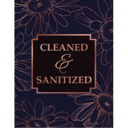Cleaned & Sanitized Poster