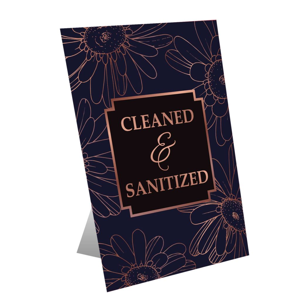 Cleaned & Sanitized Table Top