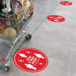 Stay 6 Feet Apart – Keep Your Distance Floor Graphics