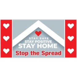 Stay Safe Stay Positive Stop The Spread Banner
