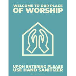 Welcome To Our Place Of Worship Sign