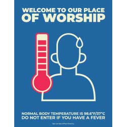 Welcome To Our Place Of Worship Sign