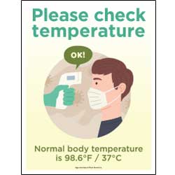 Please Check Temperature Normal Temperature Sign