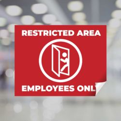 Restricted Area - Employees Only Window Decal