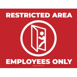 Restricted Area Employees Only
