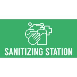 Sanitizing Station Banner