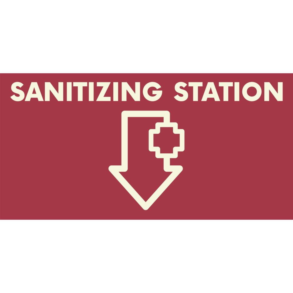 Sanitizing Station Banner