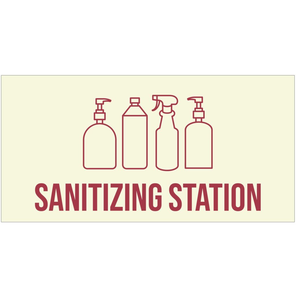 Sanitizing Station Banner