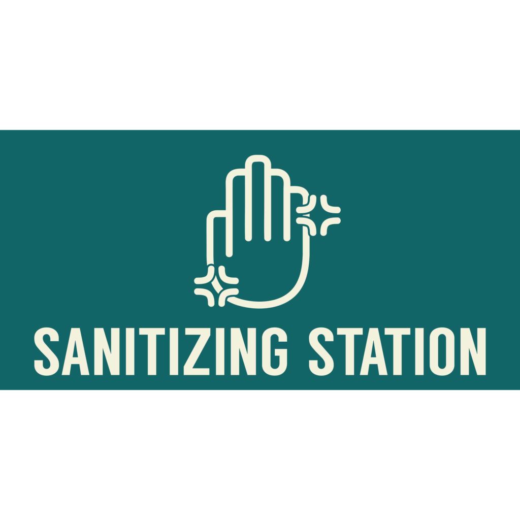 Sanitizing Station Banner