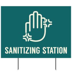 Sanitizing Station Yard Sign
