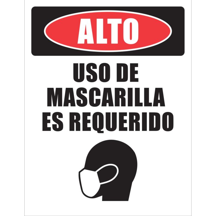 "Alto Uso De Mascarilla Es Requerido" (Spanish) Poster | Plum Grove