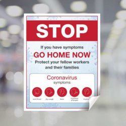Stop - Go Home Now Window Decal