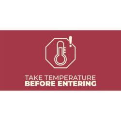 Take Temperature Before Entering Banner