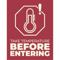 Take Temperature Before Entering Poster