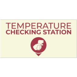Temperature Checking Station Banner