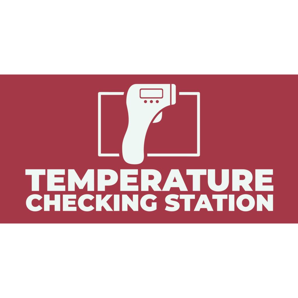 Temperature Checking Station Banner