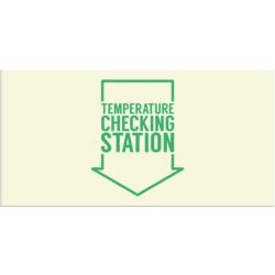 Temperature Checking Station Banner