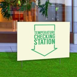 Temperature Station Yard Sign