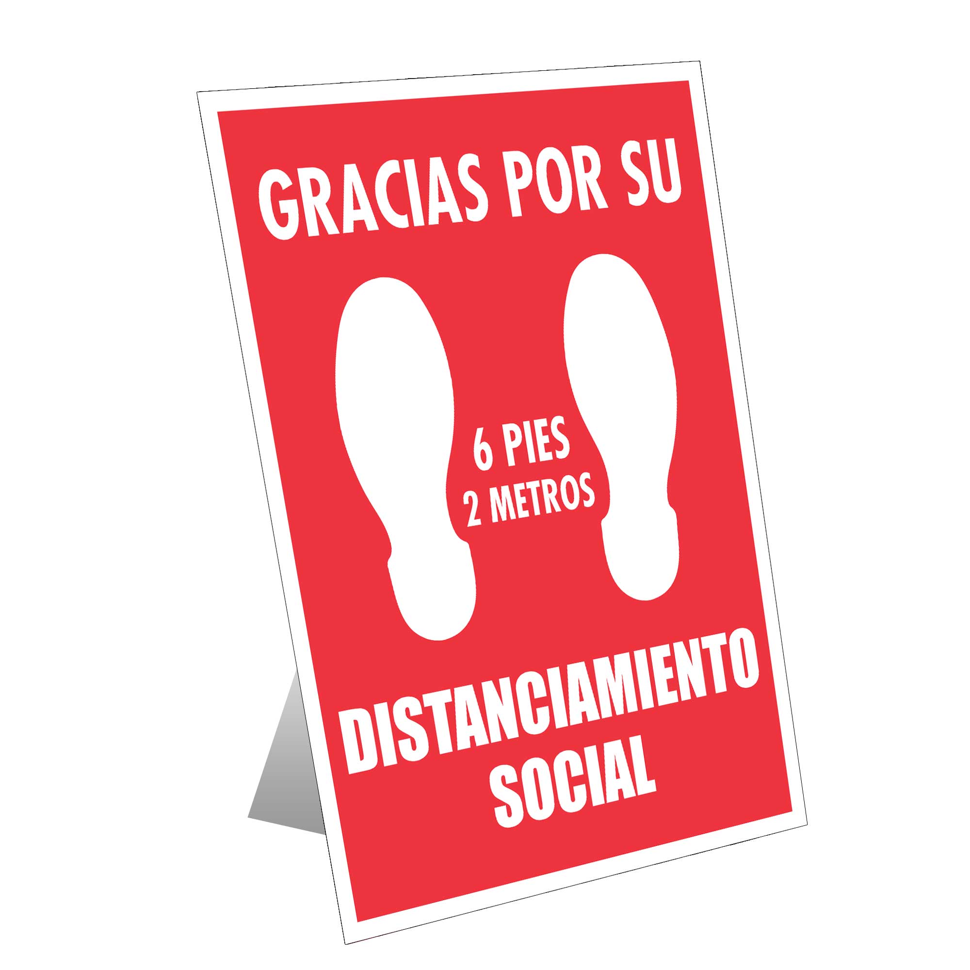 Gracias Por Su 6 Pies/2 Metros Table Top Sign