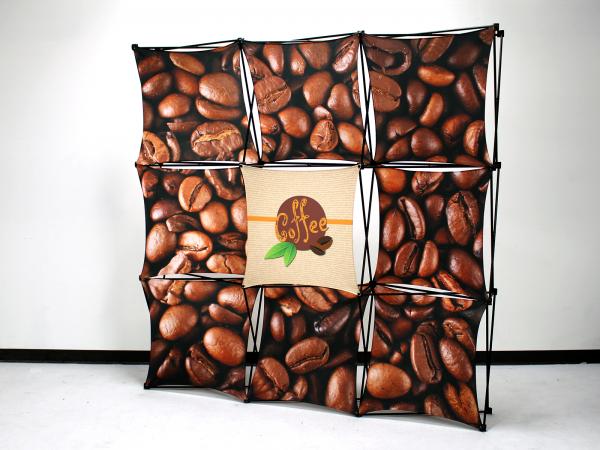 X1 8ft - 3x3 Q Fabric Pop-Up Display
