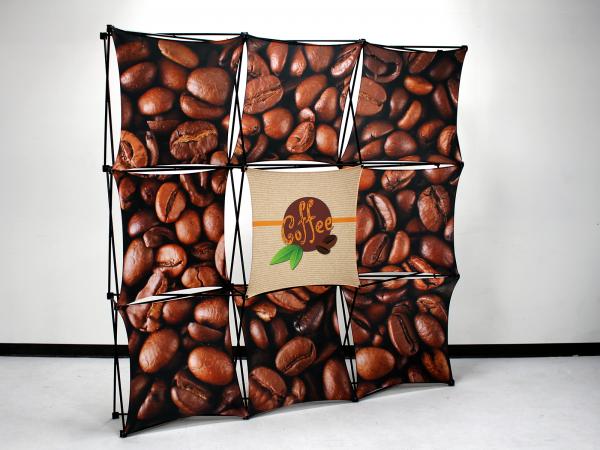 X1 8ft - 3x3 Q Fabric Pop-Up Display