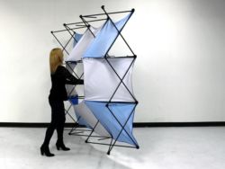 X1 10ft* - 6 Quad A Pyramid Fabric Pop-Up Display - Image 7