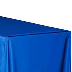 Non-fitted table cover fold