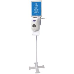 Purell Stand with Sign