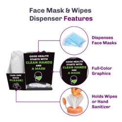 Face Mask and Hand Sanitizer Dispenser