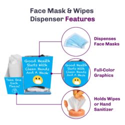 Face Mask & Wipes Dispenser